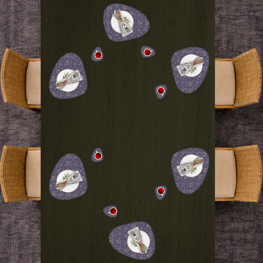 kuğu pattern deseni Charger Plate Set  12 Pieces