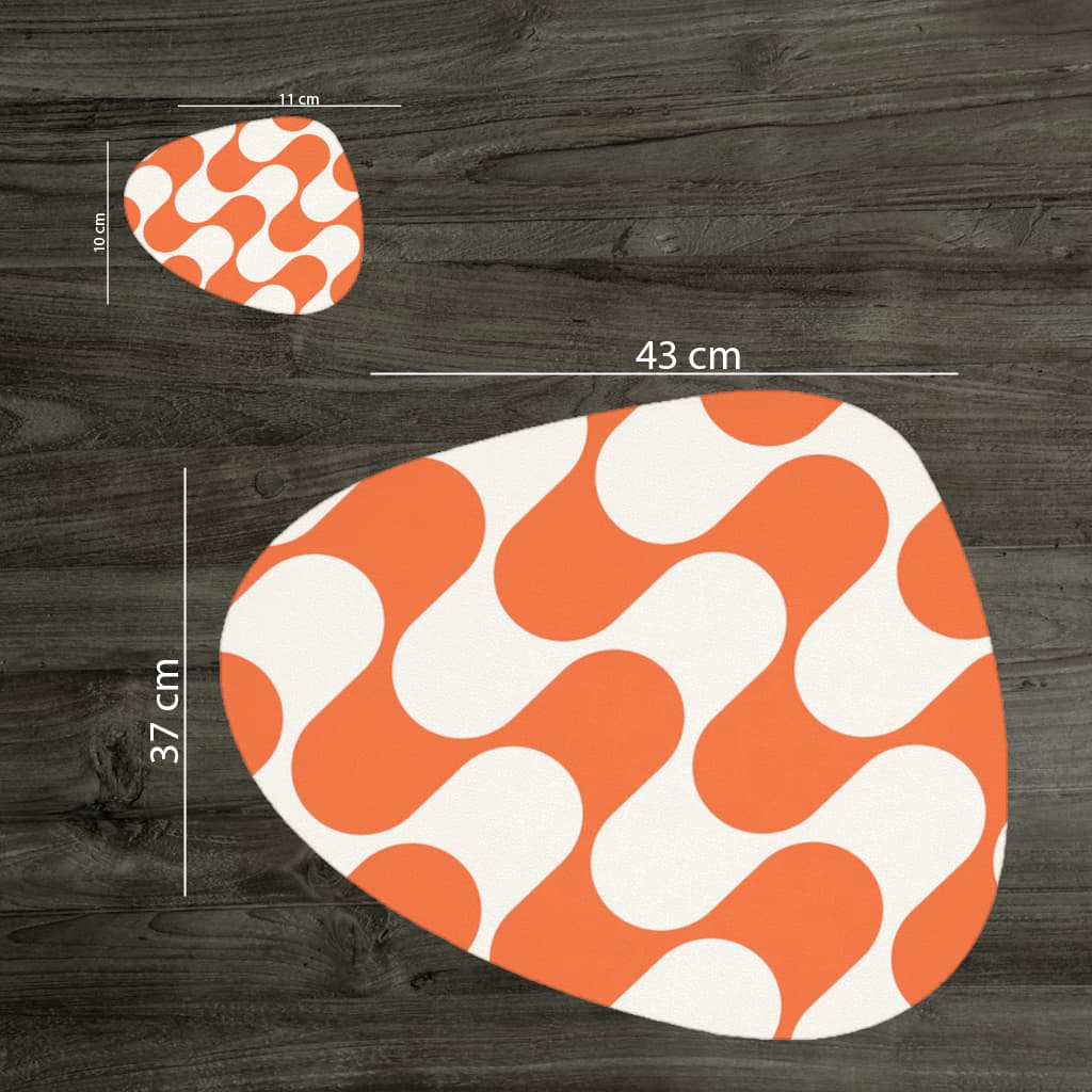 Seamless repeating pattern Charger Plate Set  12 Pieces