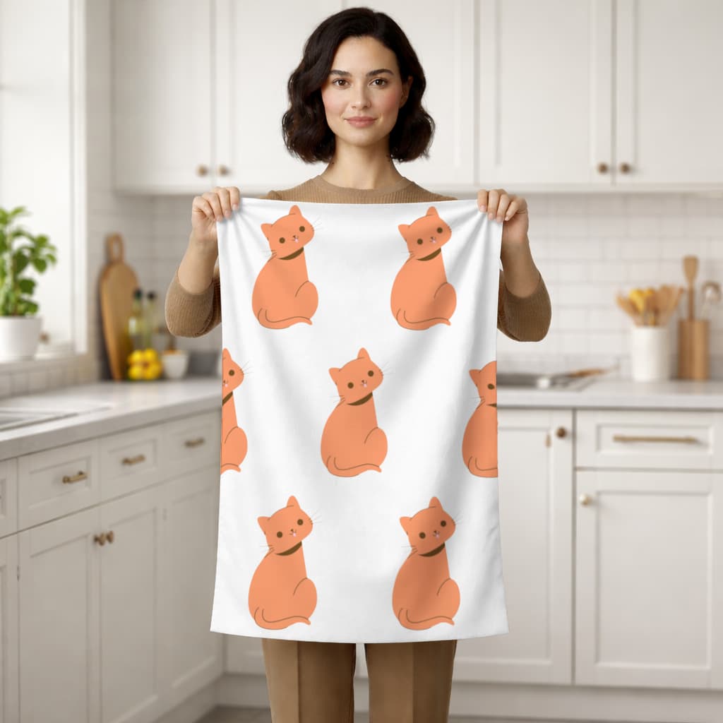 furry feline friends Hand Towel