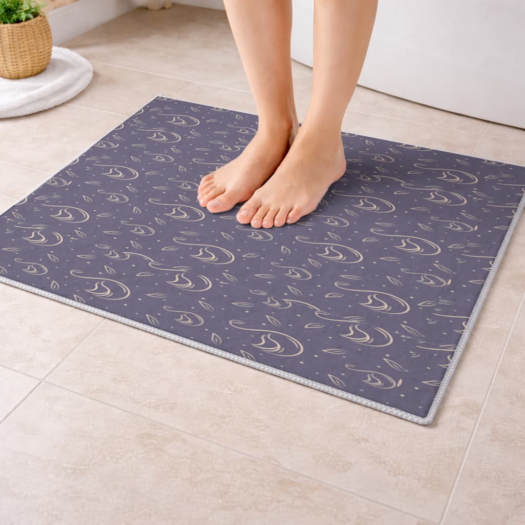 kuğu pattern deseni Bath Mat