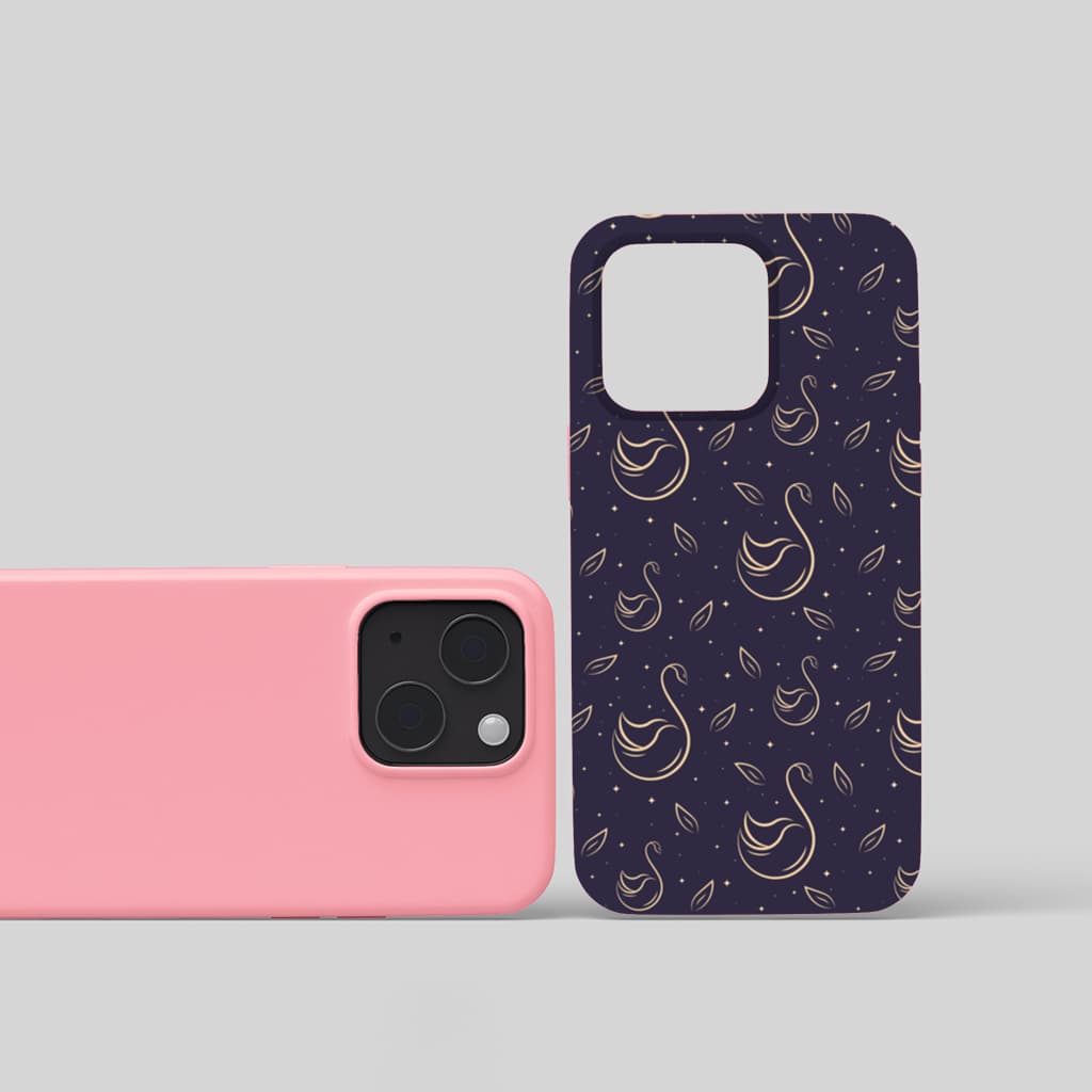 kuğu pattern deseni iphone 15 and plus