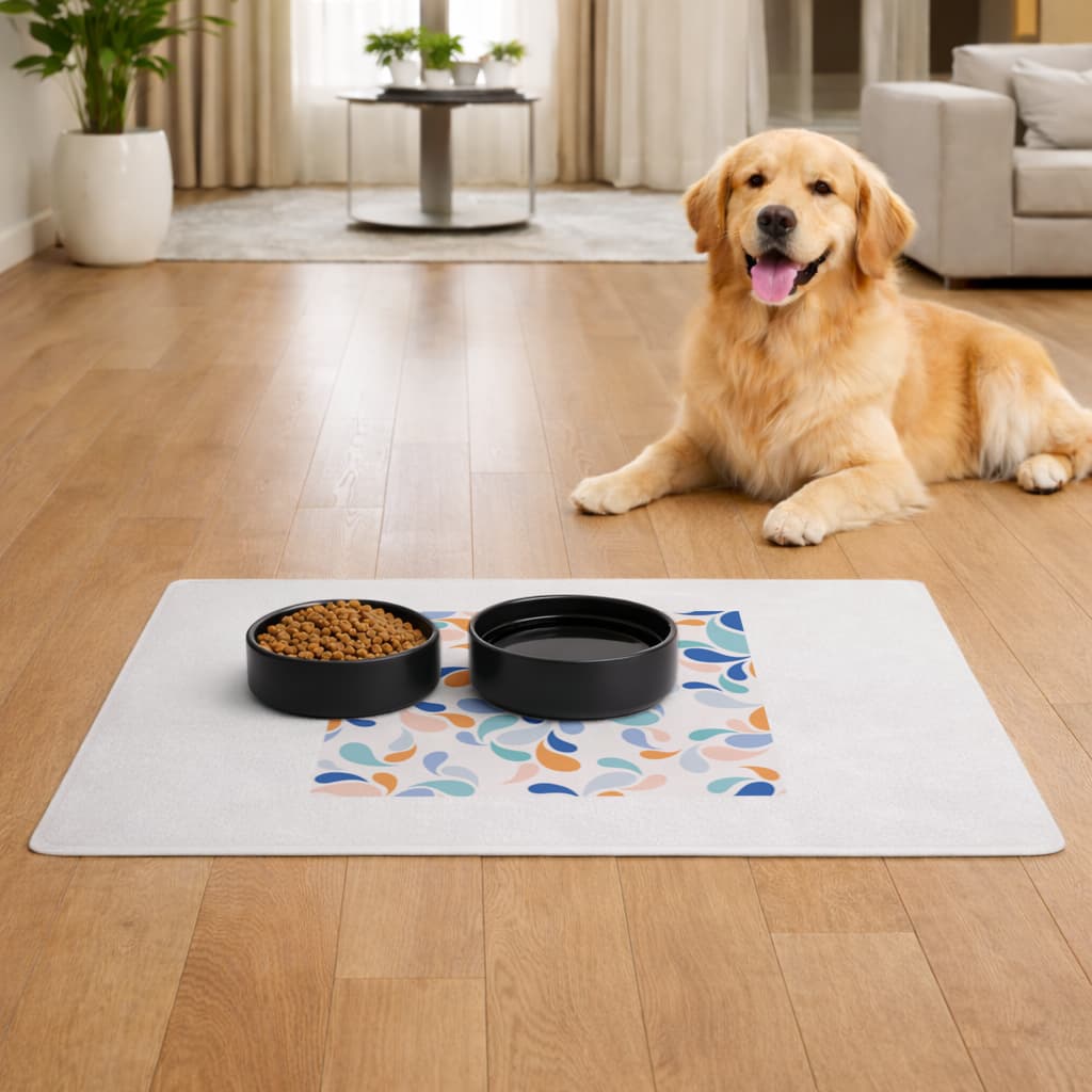 halı desen Pet Feeding Mat