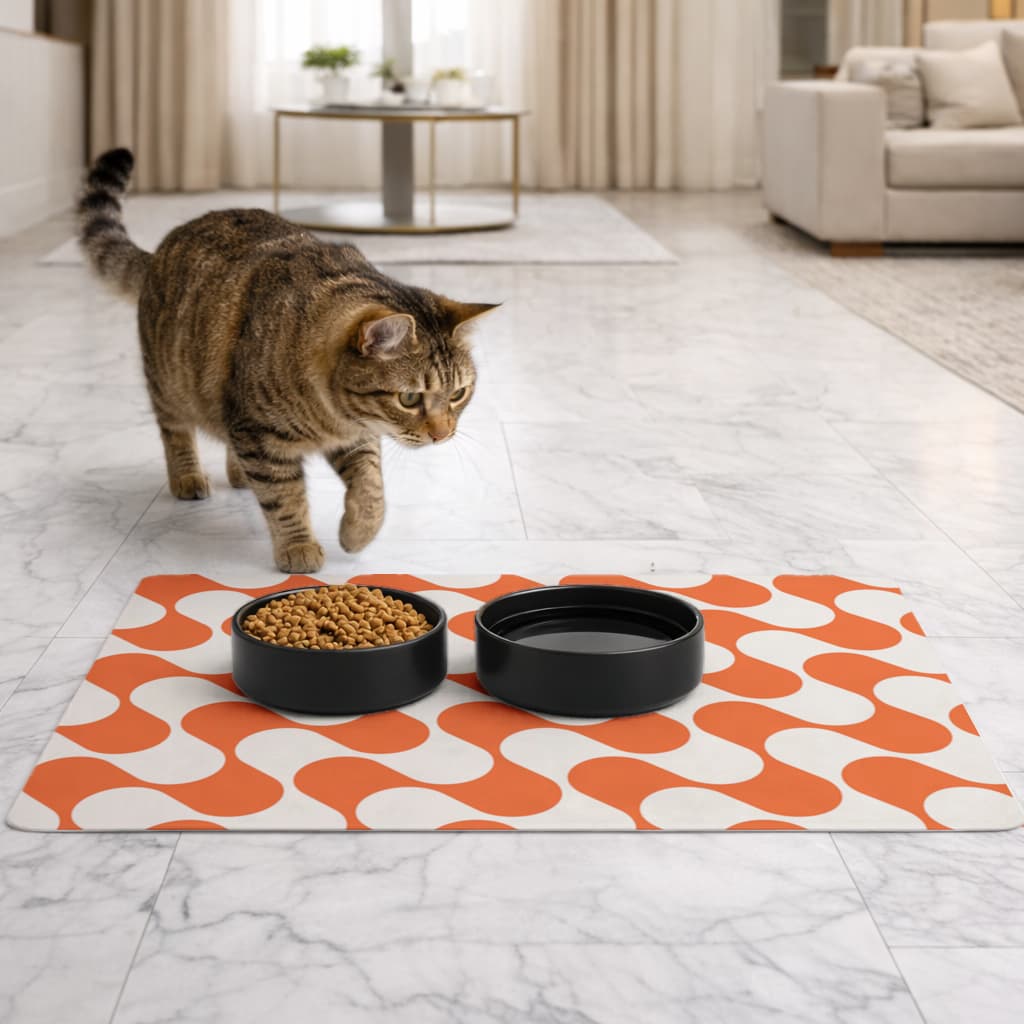 Seamless repeating pattern Pet Feeding Mat