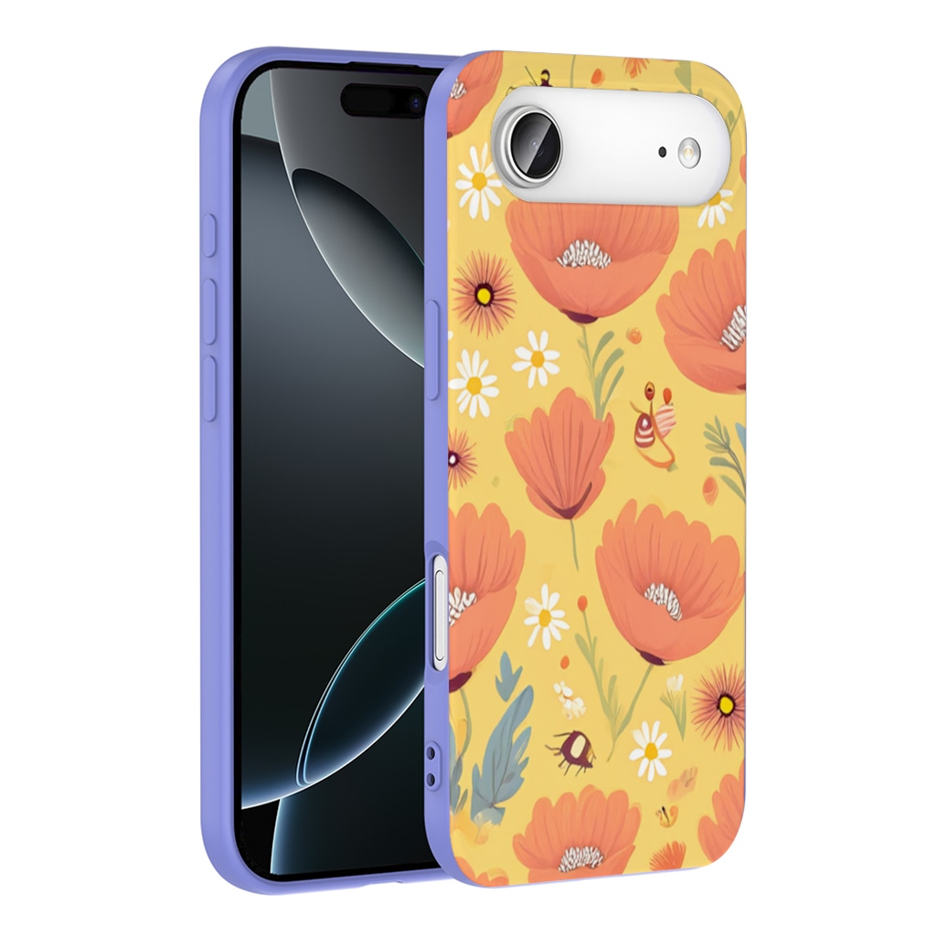 Floral  Insect Pattern  Colorful Design İphone 17 Air Görünüm 1
