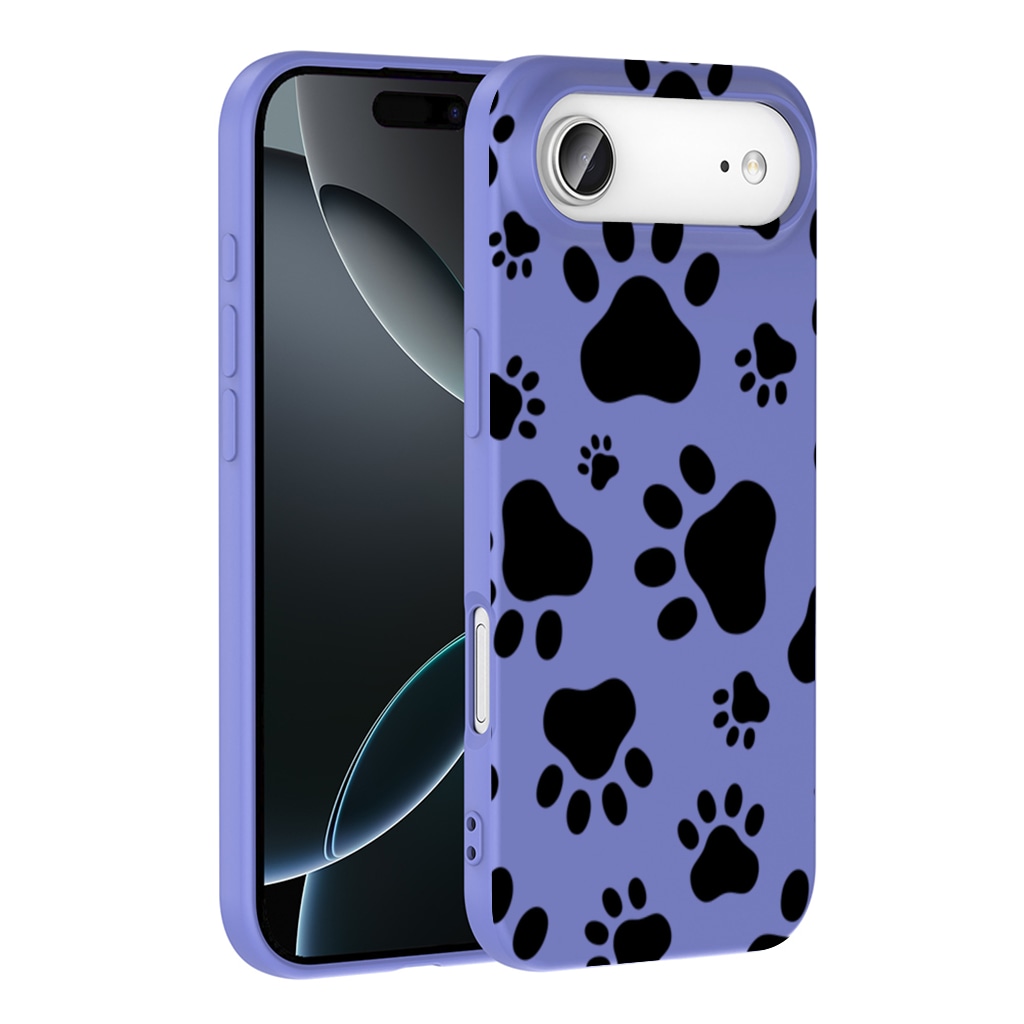 Black and White Paw Pattern Design İphone 17 Air Görünüm 1