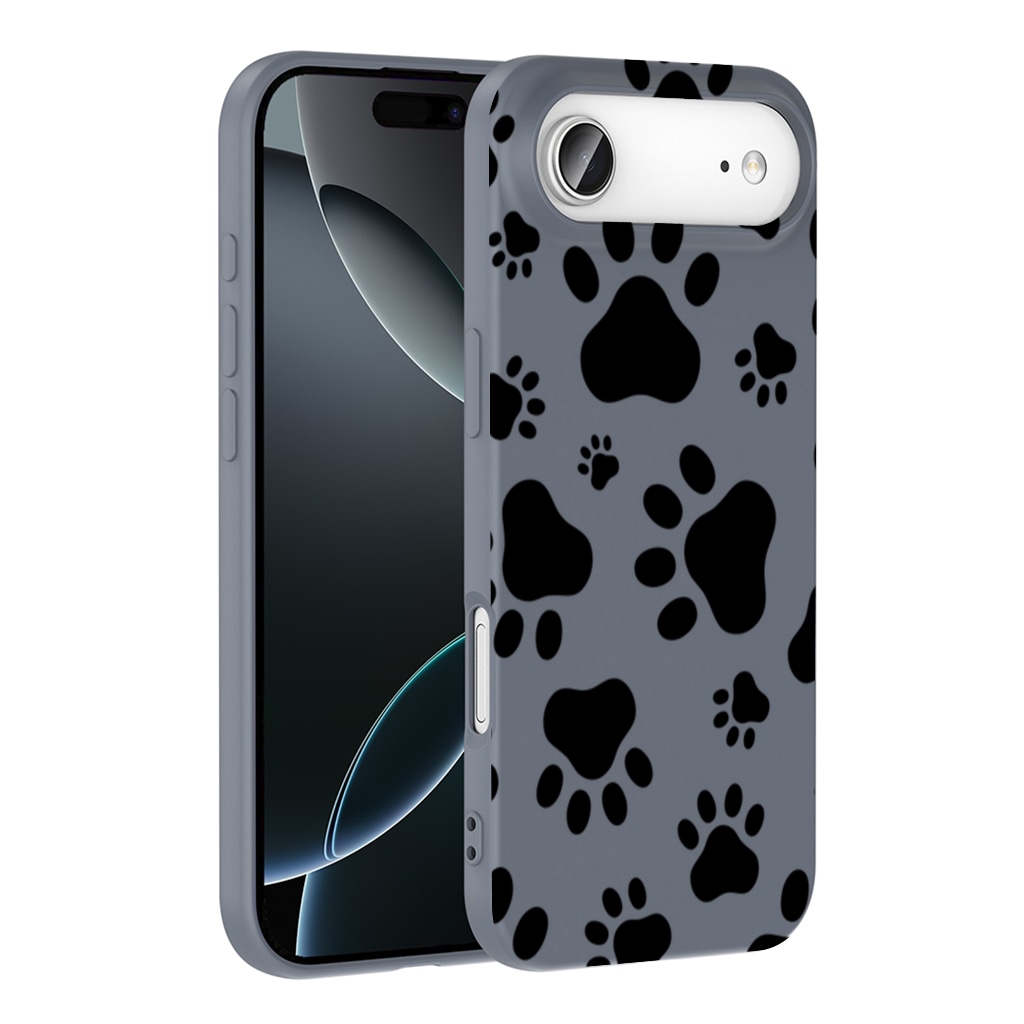 Black and White Paw Pattern Design İphone 17 Air Görünüm 1