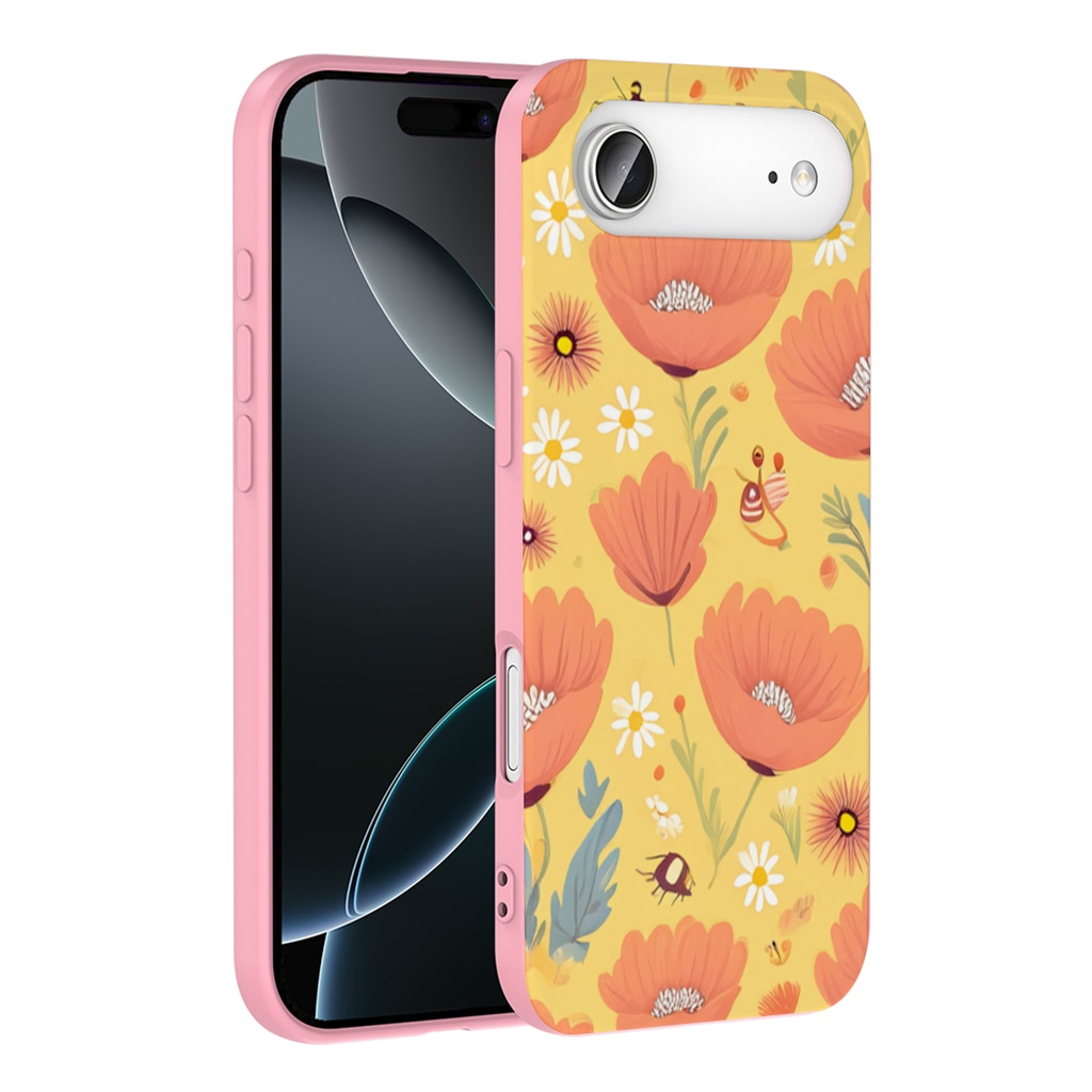Floral  Insect Pattern  Colorful Design İphone 17 Air Görünüm 1