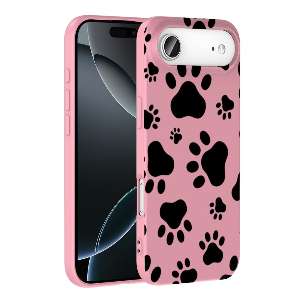 Black and White Paw Pattern Design İphone 17 Air Görünüm 1