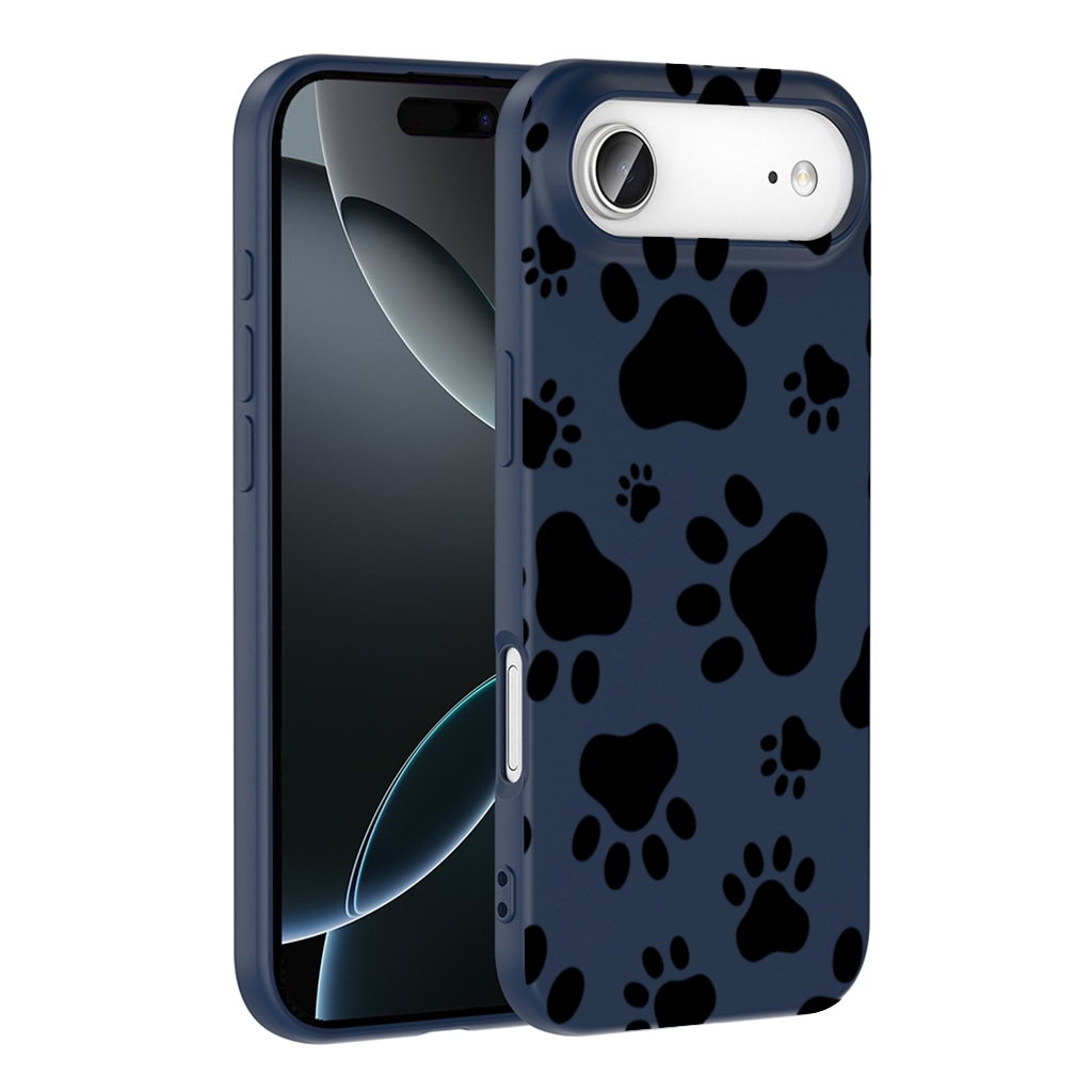 Black and White Paw Pattern Design İphone 17 Air Görünüm 1