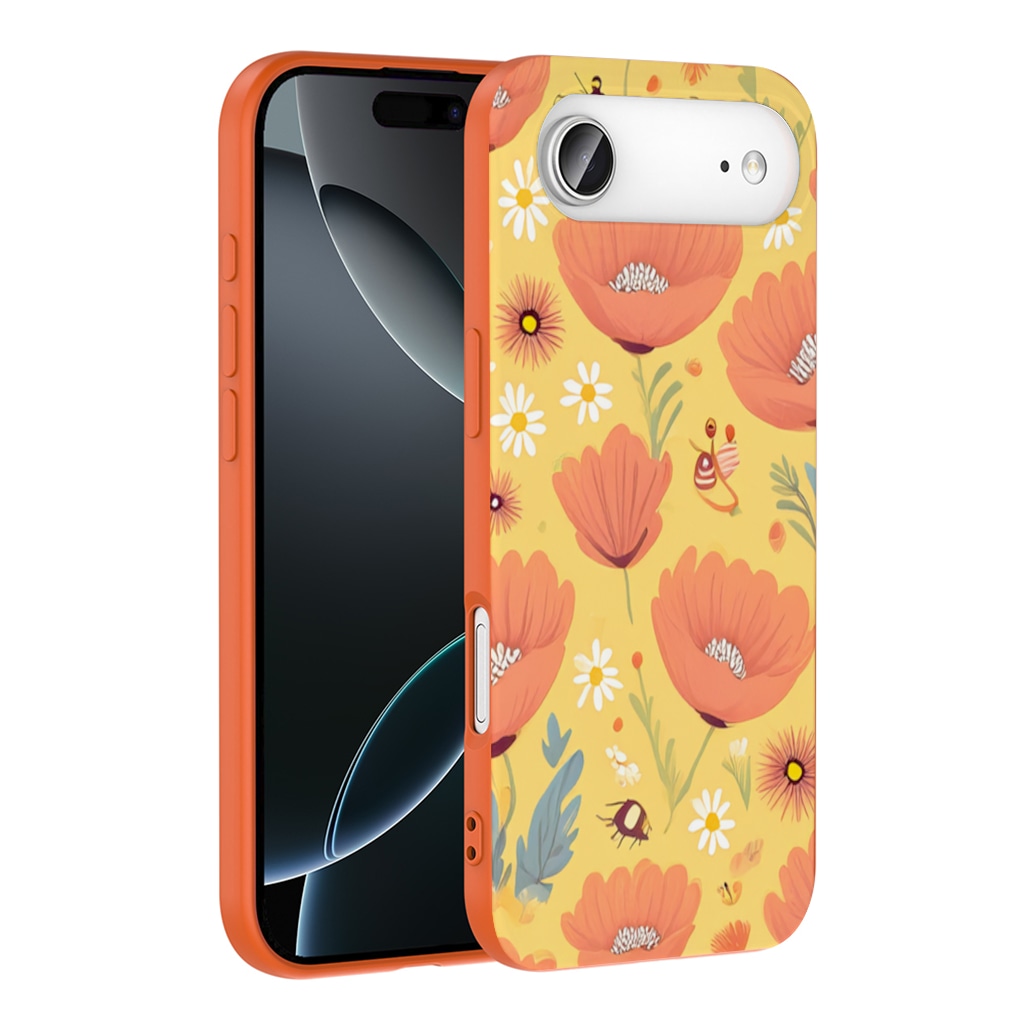 Floral  Insect Pattern  Colorful Design İphone 17 Air Görünüm 1