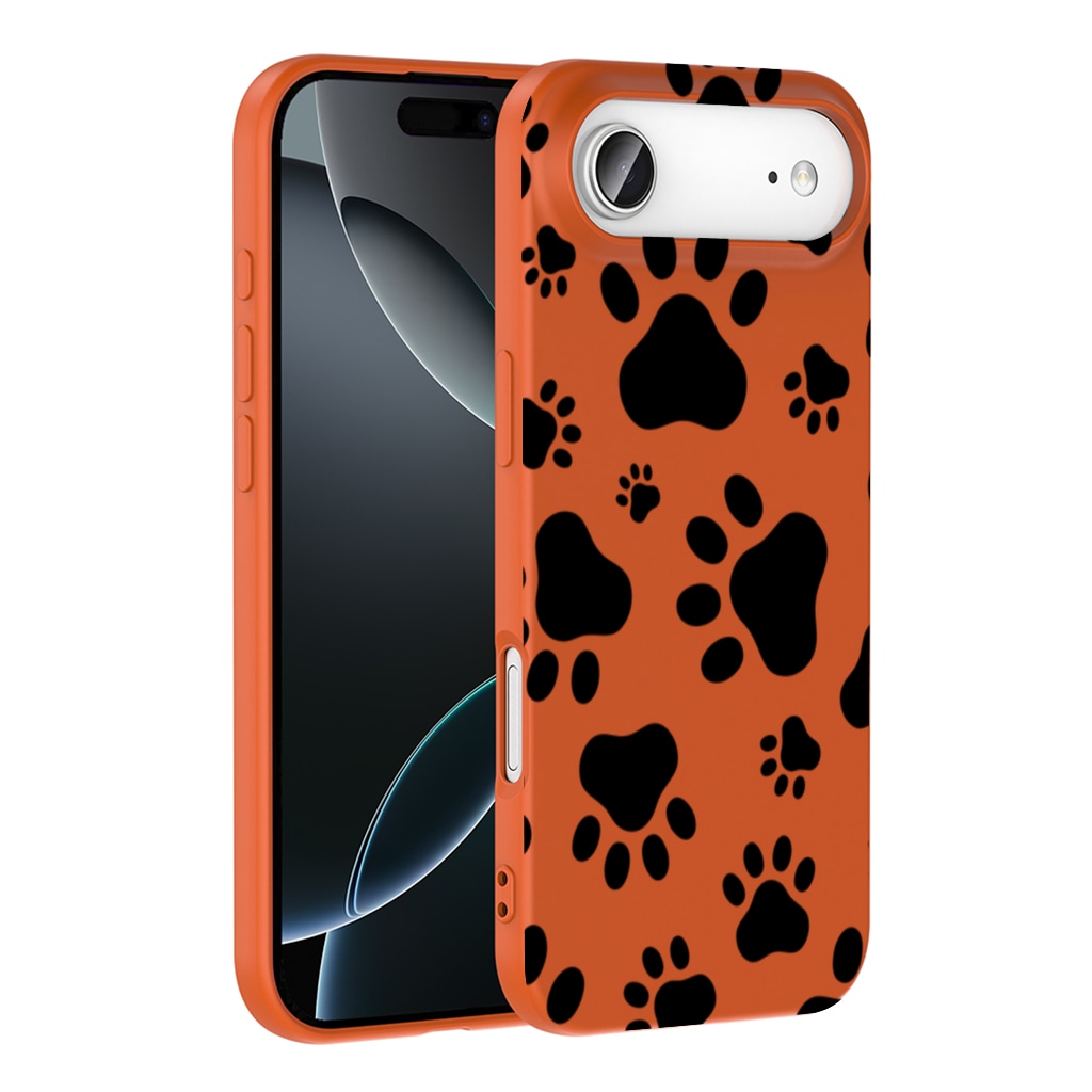 Black and White Paw Pattern Design İphone 17 Air Görünüm 1