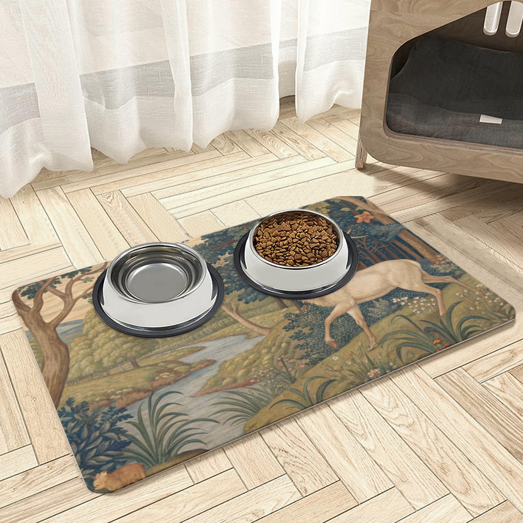 Clown Design  Colorful Illustration Pet Feeding Mat Görünüm 3