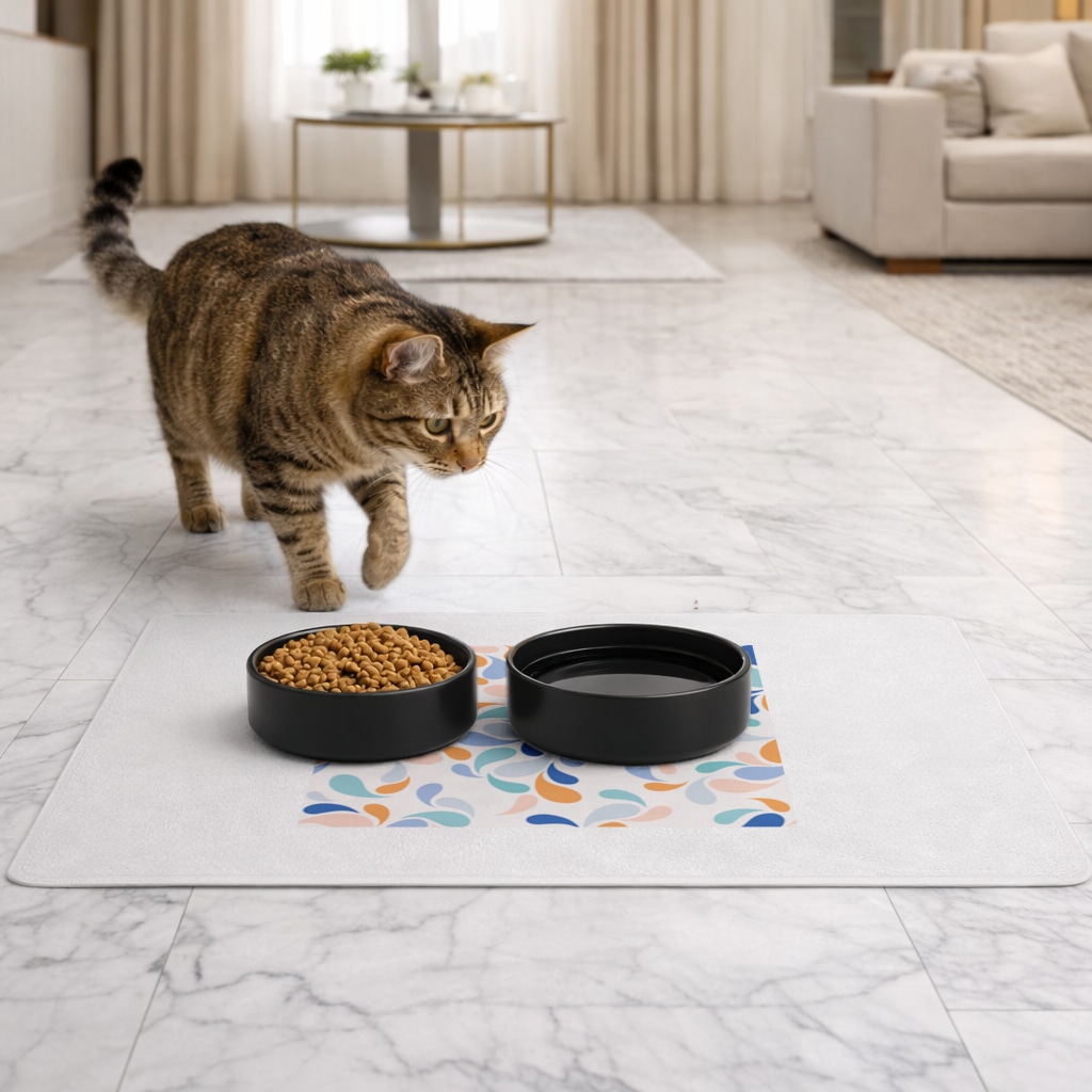 halı desen Pet Feeding Mat Görünüm 3