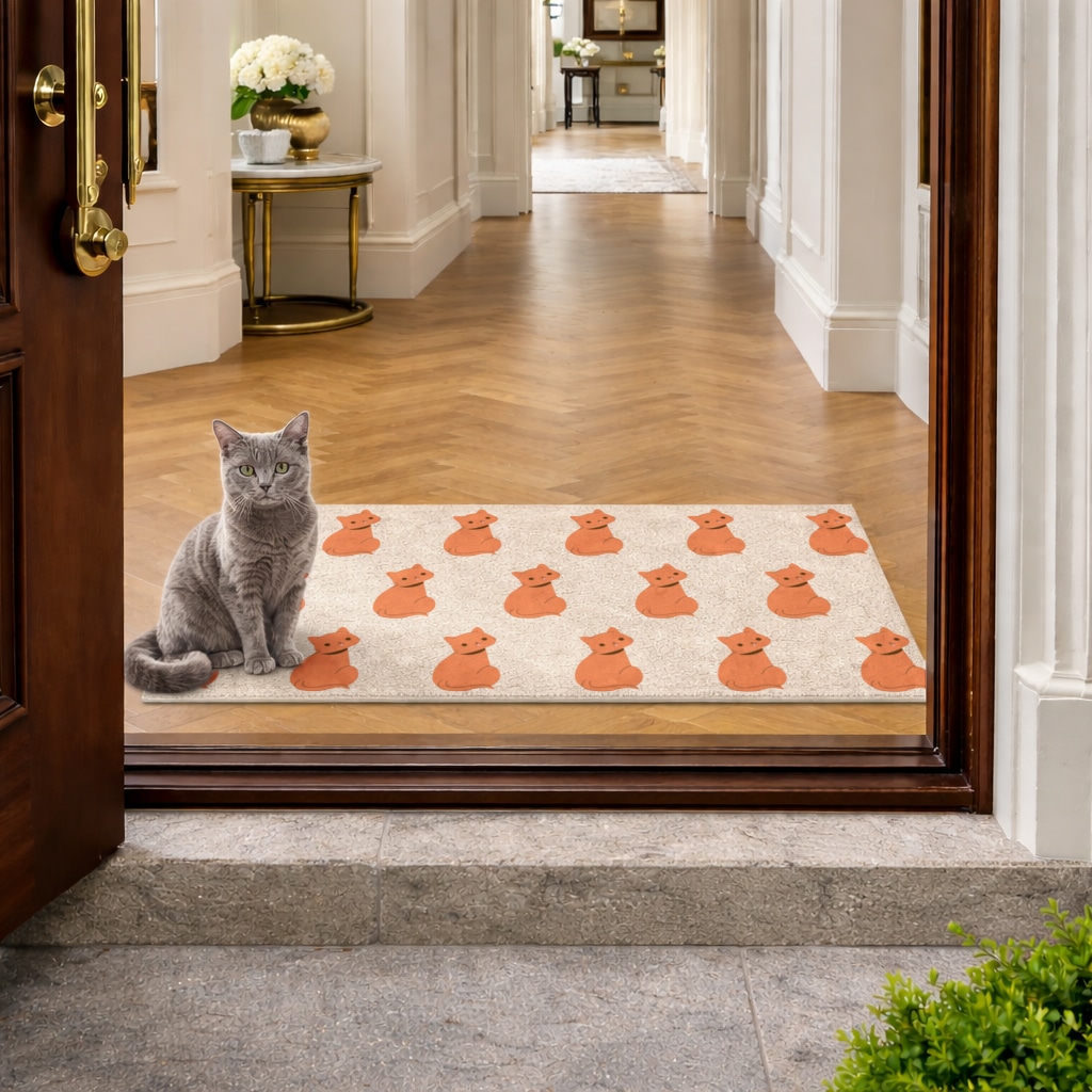 furry feline friends Mudroom Mat Görünüm 3