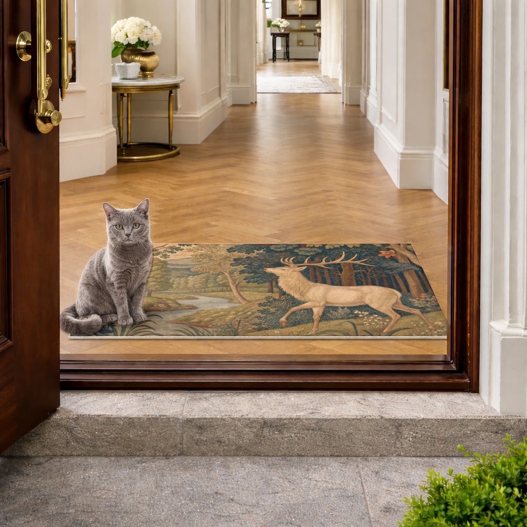 Clown Design  Colorful Illustration Mudroom Mat Görünüm 2