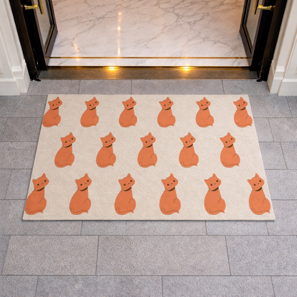 furry feline friends Mudroom Mat Görünüm 1