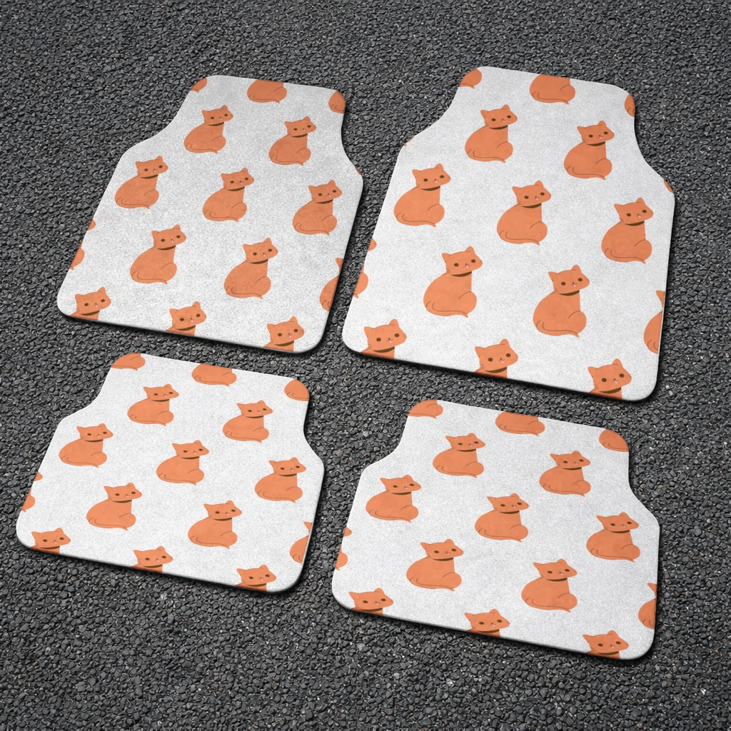 furry feline friends Car Floor Mats Görünüm 2