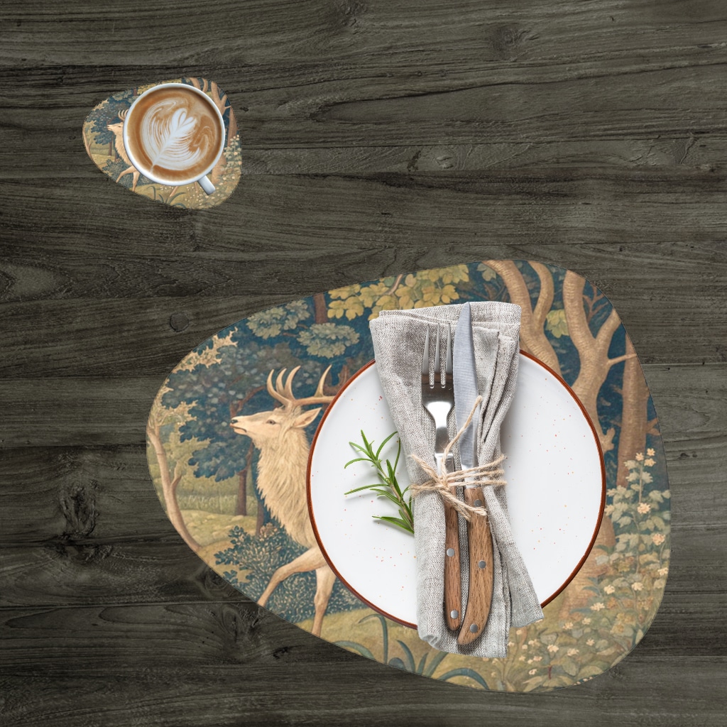 Clown Design  Colorful Illustration Charger Plate Set  12 Pieces Görünüm 1