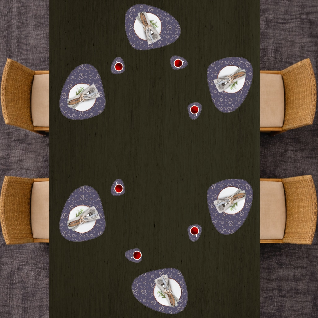 kuğu pattern deseni Charger Plate Set  12 Pieces Görünüm 3