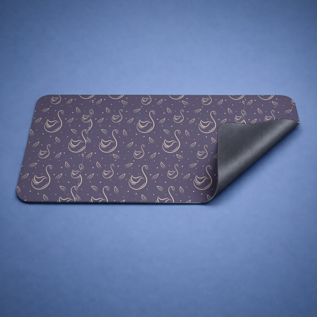 kuğu pattern deseni Mouse Pad Görünüm 2