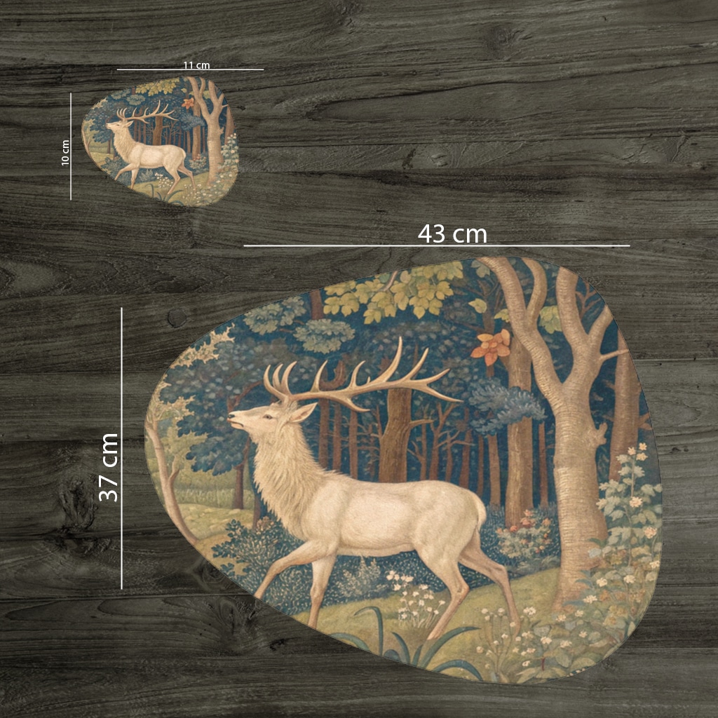 Clown Design  Colorful Illustration Charger Plate Set  12 Pieces Görünüm 3