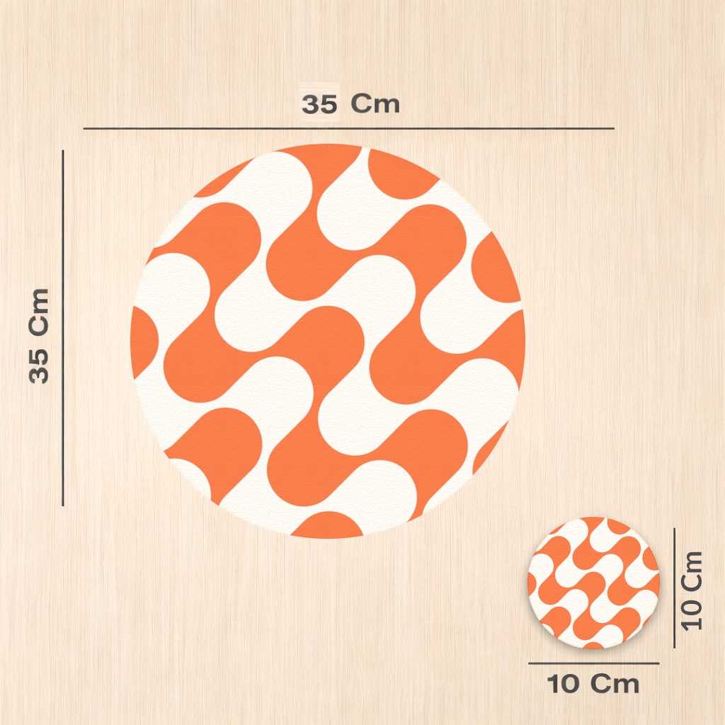 Seamless repeating pattern Charger Plate Set  12 Pieces Görünüm 1