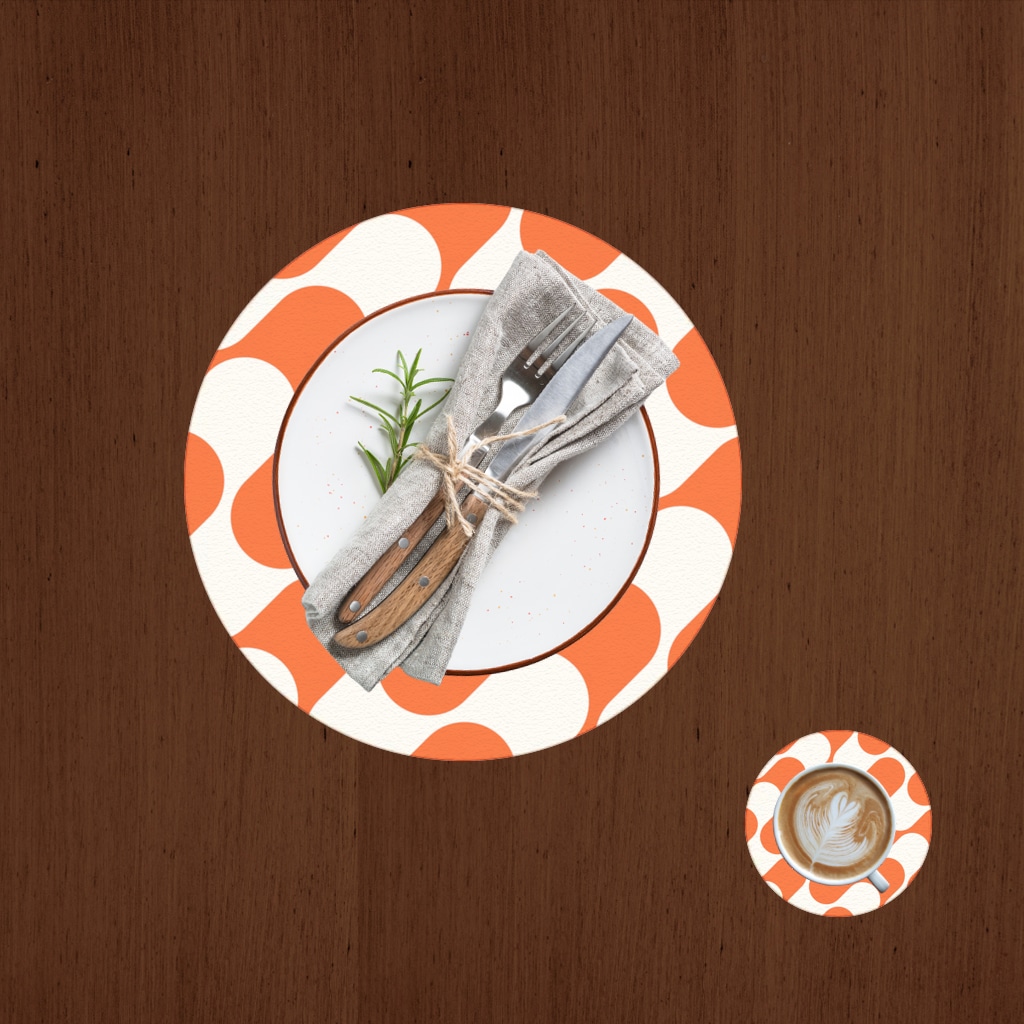 Seamless repeating pattern Charger Plate Set  12 Pieces Görünüm 2