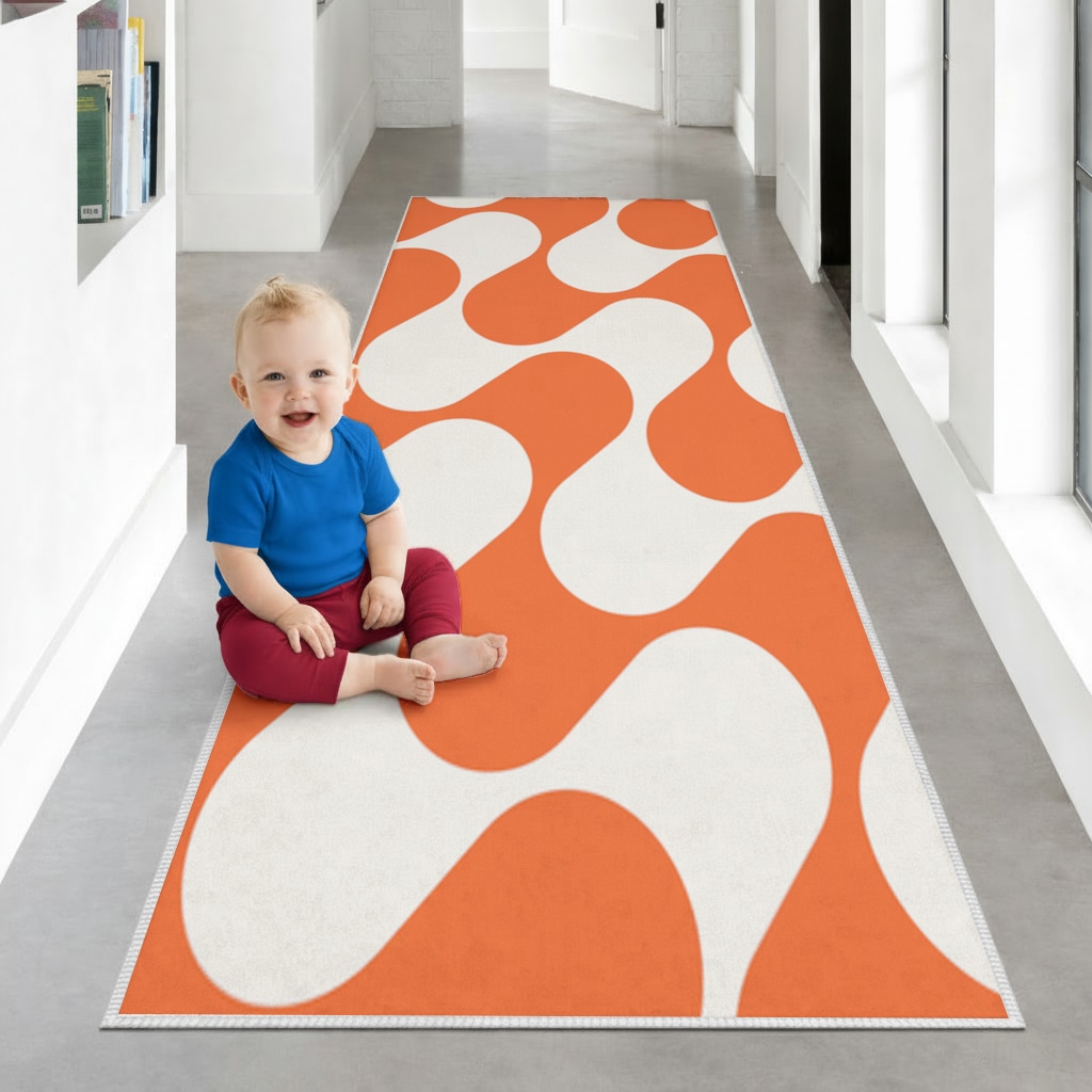 Seamless repeating pattern Hallway & Entryway Rug Görünüm 1