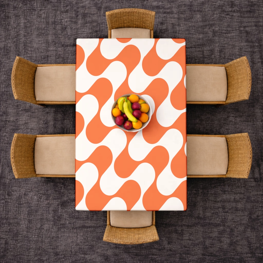 Seamless repeating pattern Rectangular Tablecloth Görünüm 2