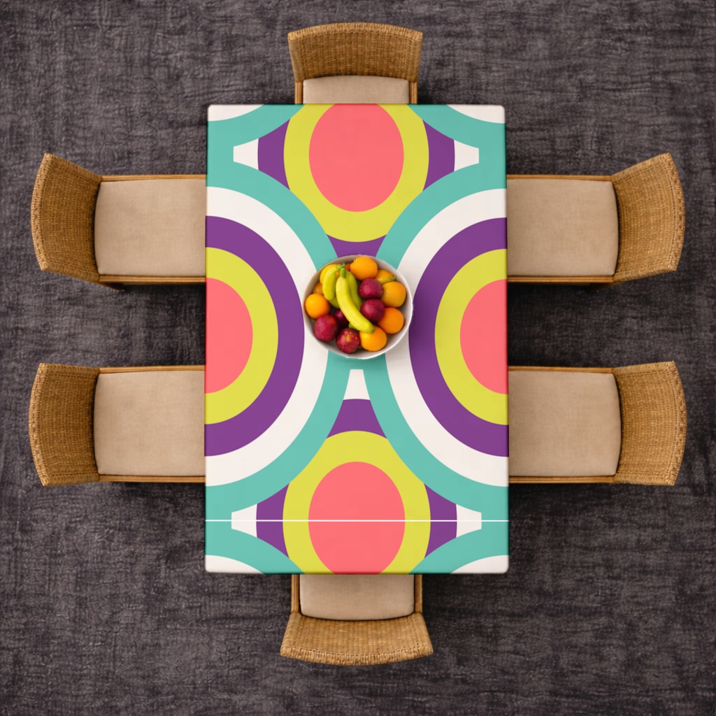 dwwewqe Rectangular Tablecloth Görünüm 1