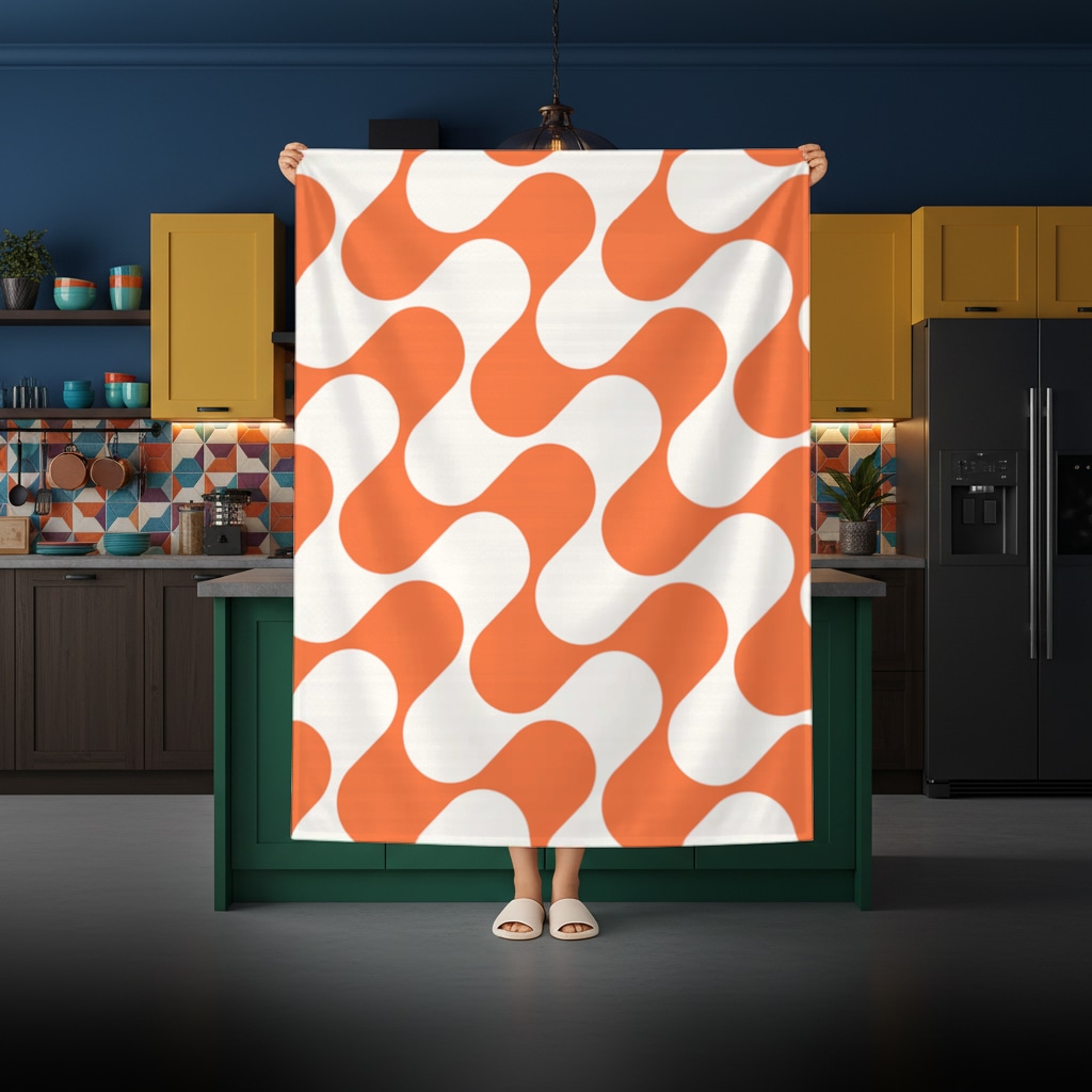 Seamless repeating pattern Rectangular Tablecloth Görünüm 1