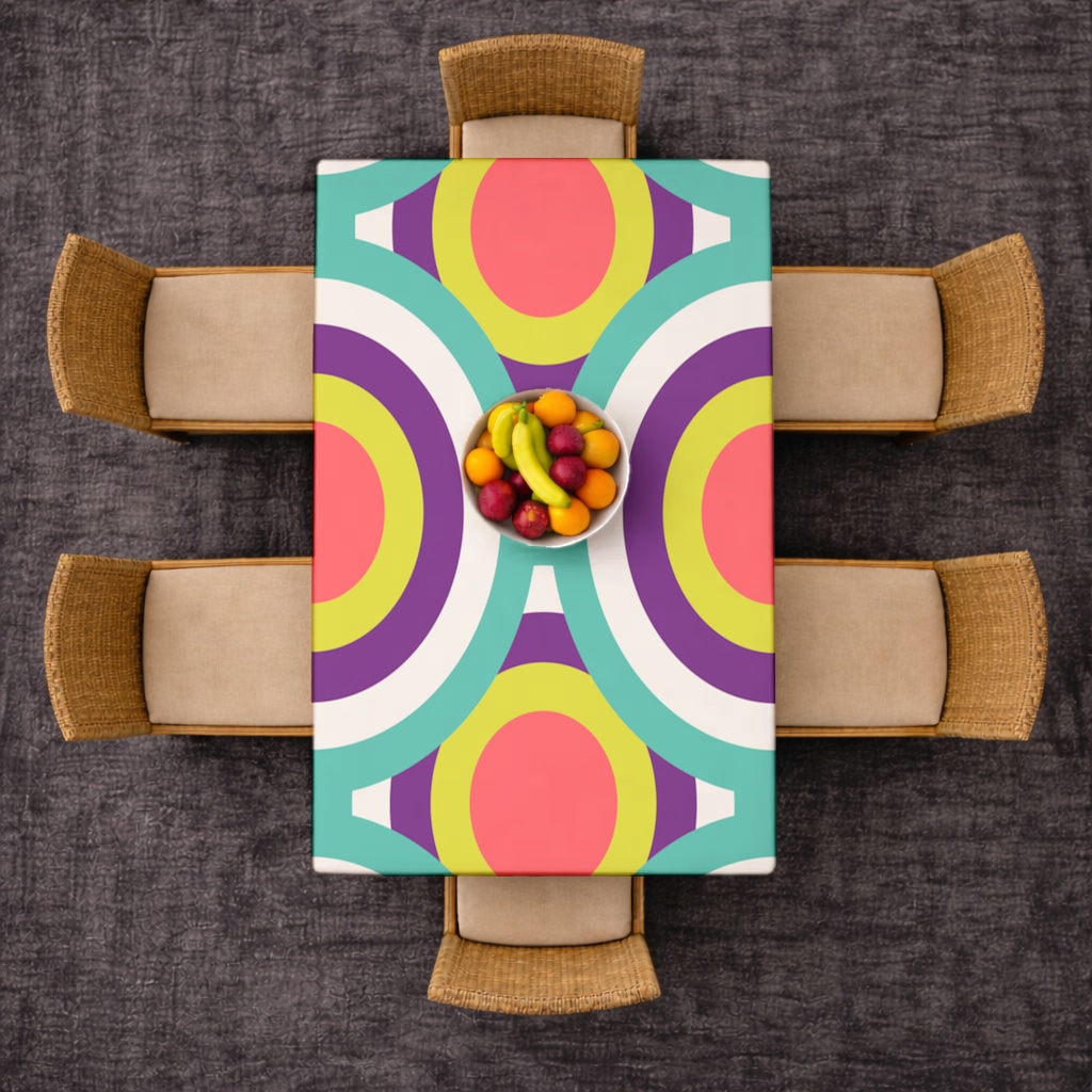 dwwewqe Rectangular Tablecloth Görünüm 1