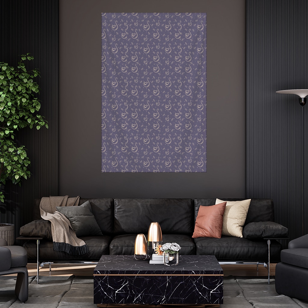 kuğu pattern deseni Wall Tapestry Görünüm 2