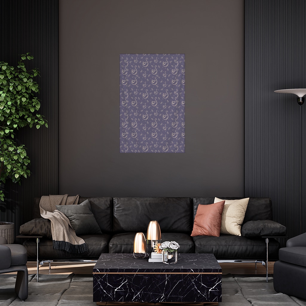 kuğu pattern deseni Wall Tapestry Görünüm 2
