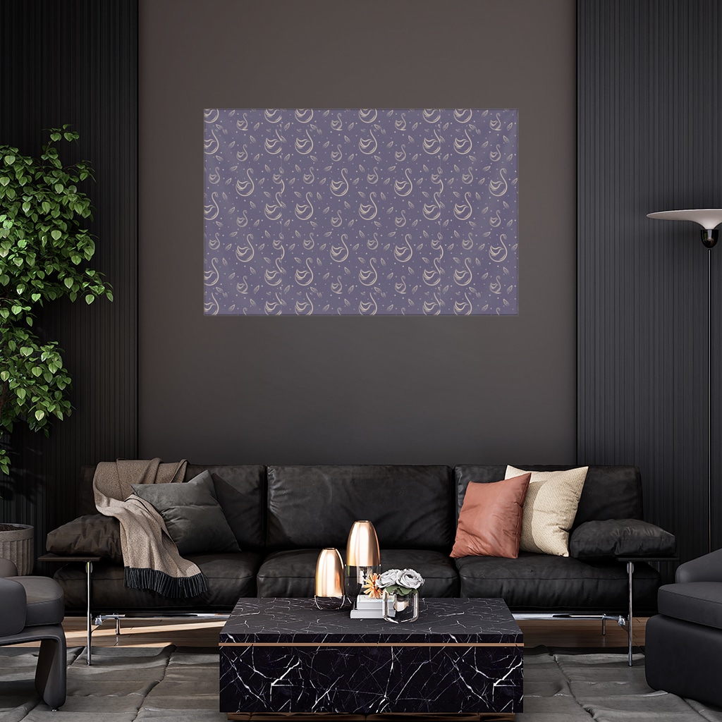 kuğu pattern deseni Wall Tapestry Görünüm 2