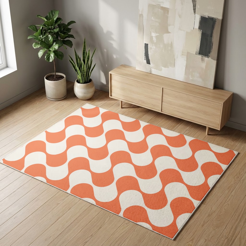 Seamless repeating pattern Living room carpet Görünüm 1