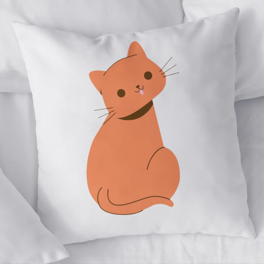 furry feline friends Decorative pillow cover Görünüm 2