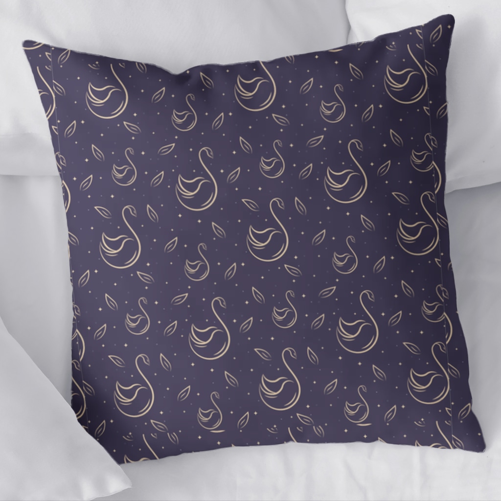 kuğu pattern deseni Decorative pillow cover Görünüm 1