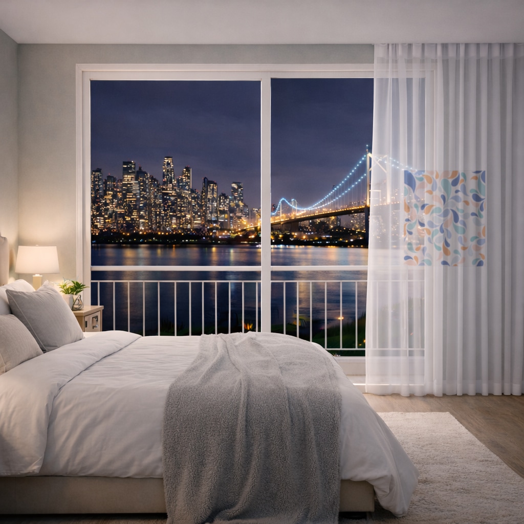 halı desen Sheer Curtain Görünüm 1