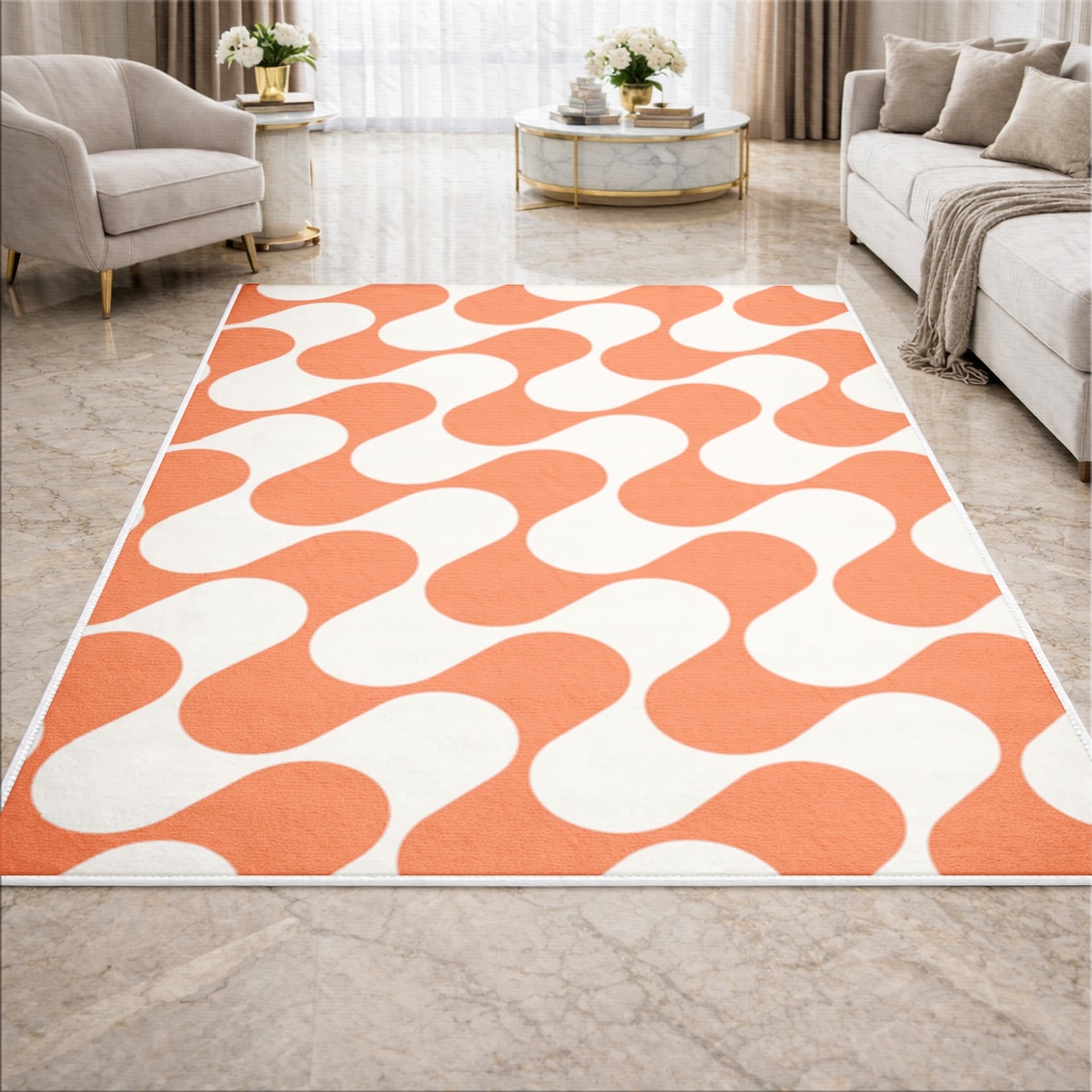 Seamless repeating pattern Living room carpet Görünüm 2