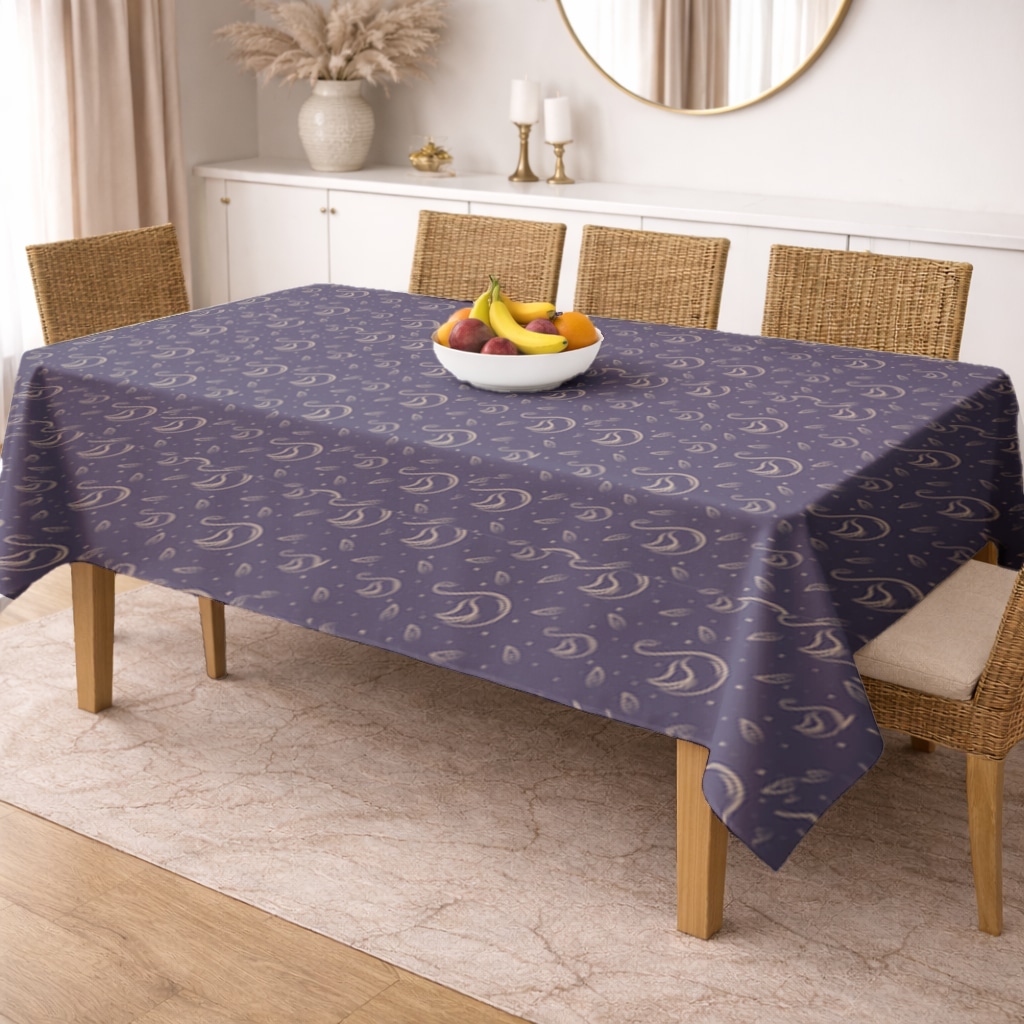 kuğu pattern deseni Rectangular Tablecloth Görünüm 2