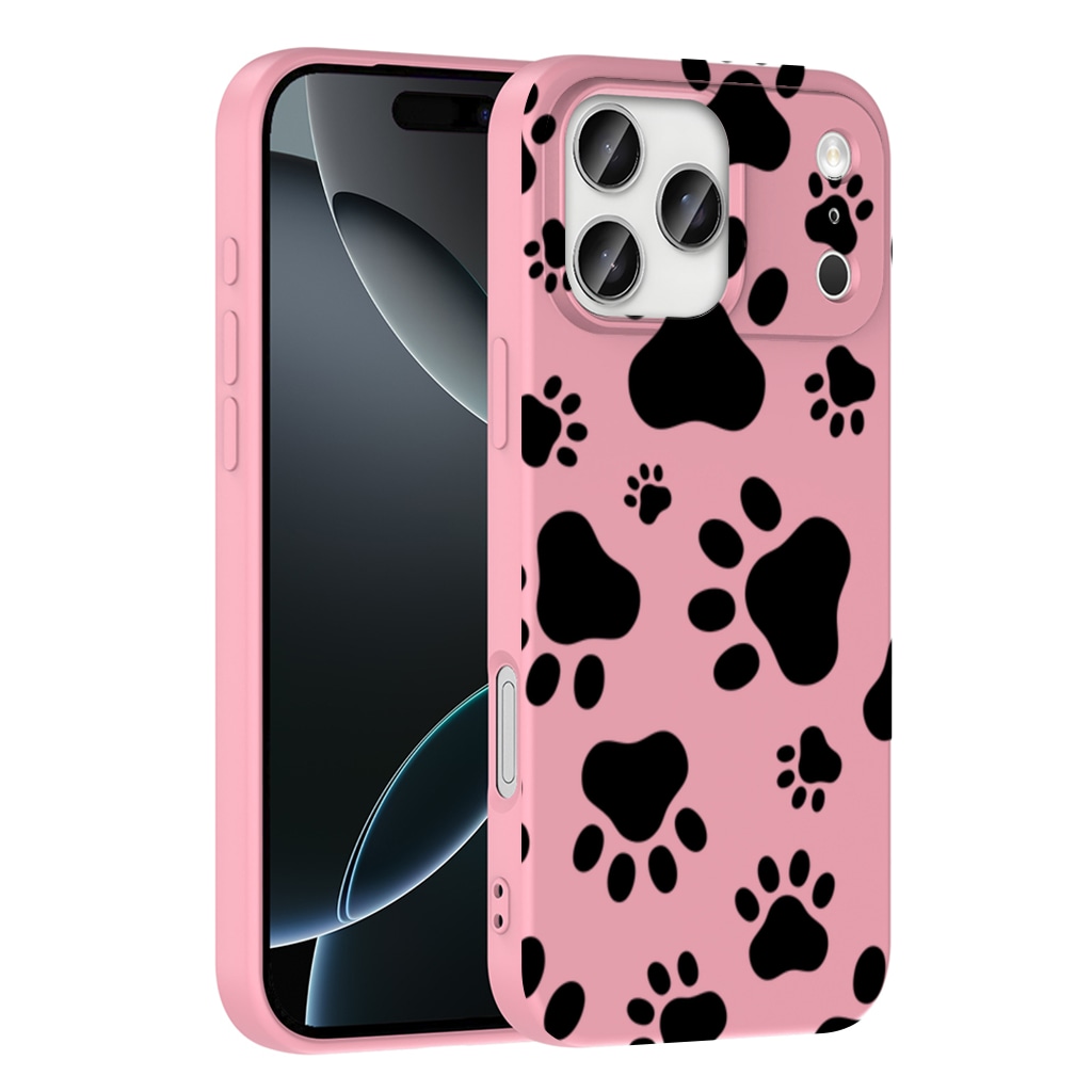 Black and White Paw Pattern Design İphone 17 Pro Max Görünüm 2