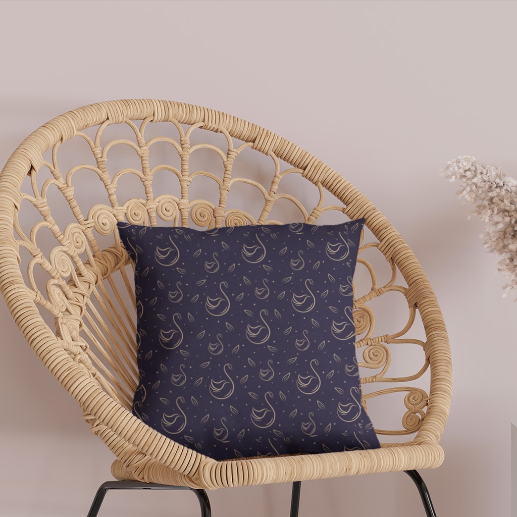 kuğu pattern deseni Decorative pillow cover Görünüm 2