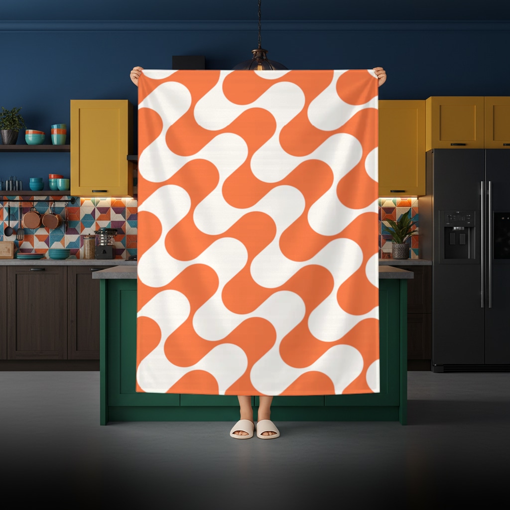 Seamless repeating pattern Rectangular Tablecloth Görünüm 2