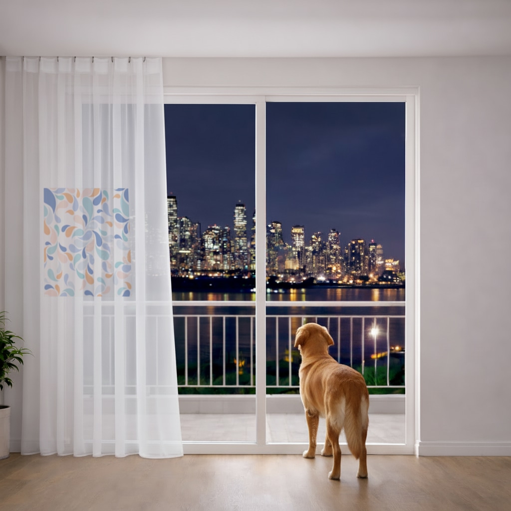 halı desen Sheer Curtain Görünüm 4