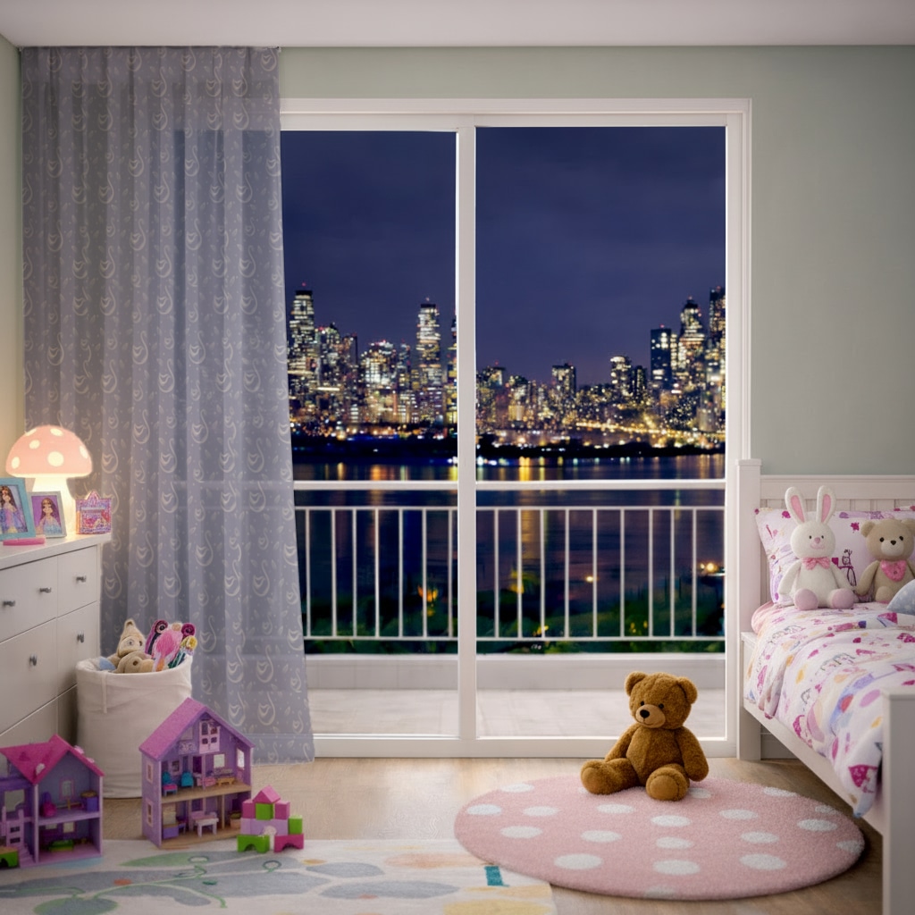 kuğu pattern deseni Sheer Curtain Görünüm 4