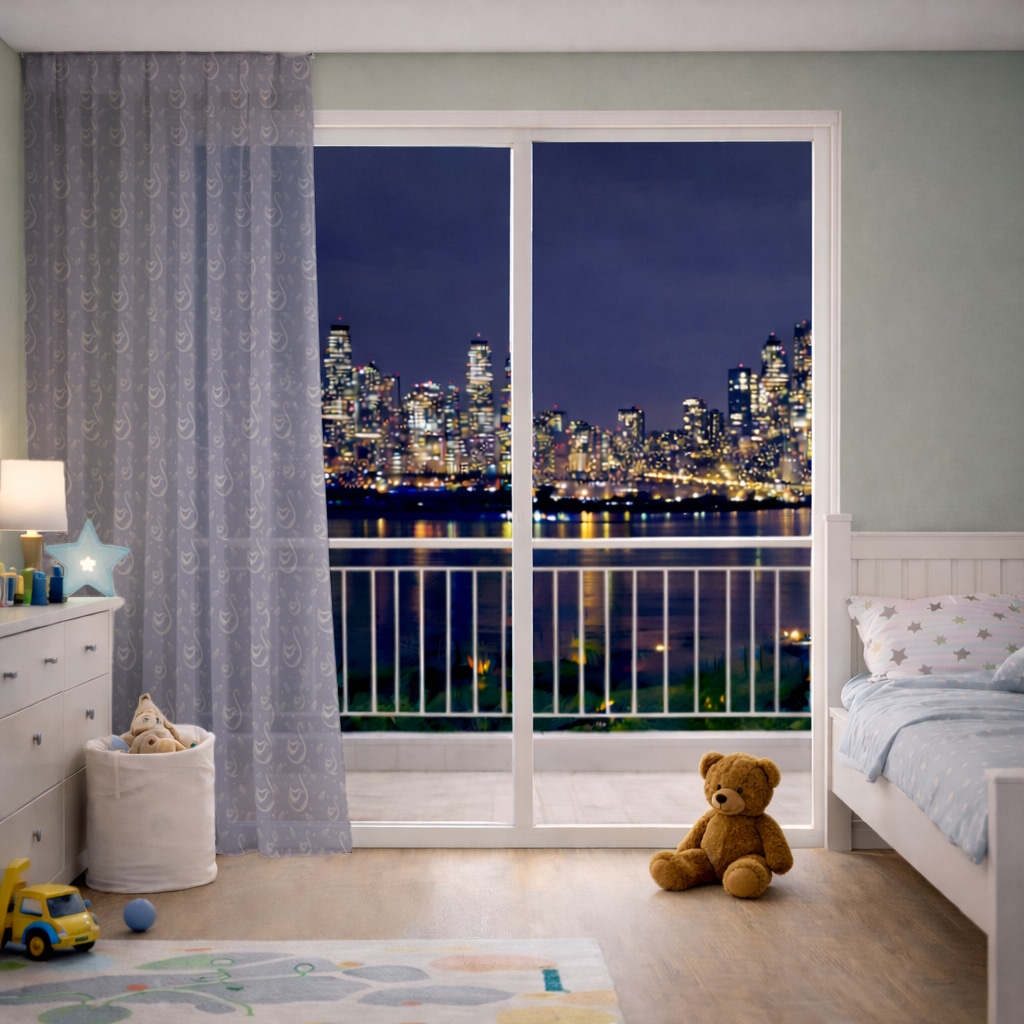 kuğu pattern deseni Sheer Curtain Görünüm 1