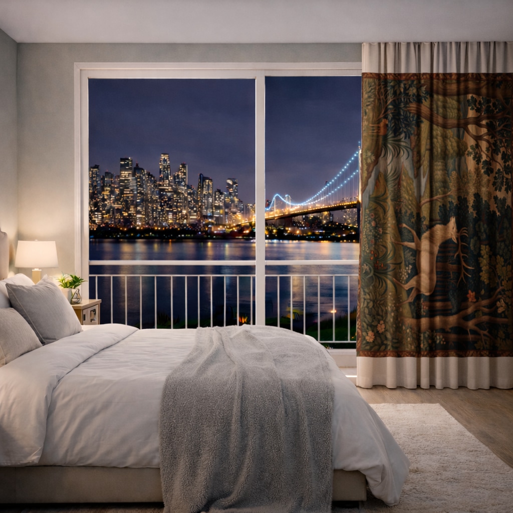 Clown Design  Colorful Illustration Drapes Görünüm 2